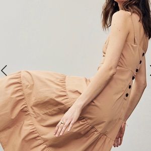 NWT Madewell Button Back Tiered Dress